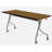 Gaona Rectangle Flip Top Modular Training Table with Casters-868741728-868741743