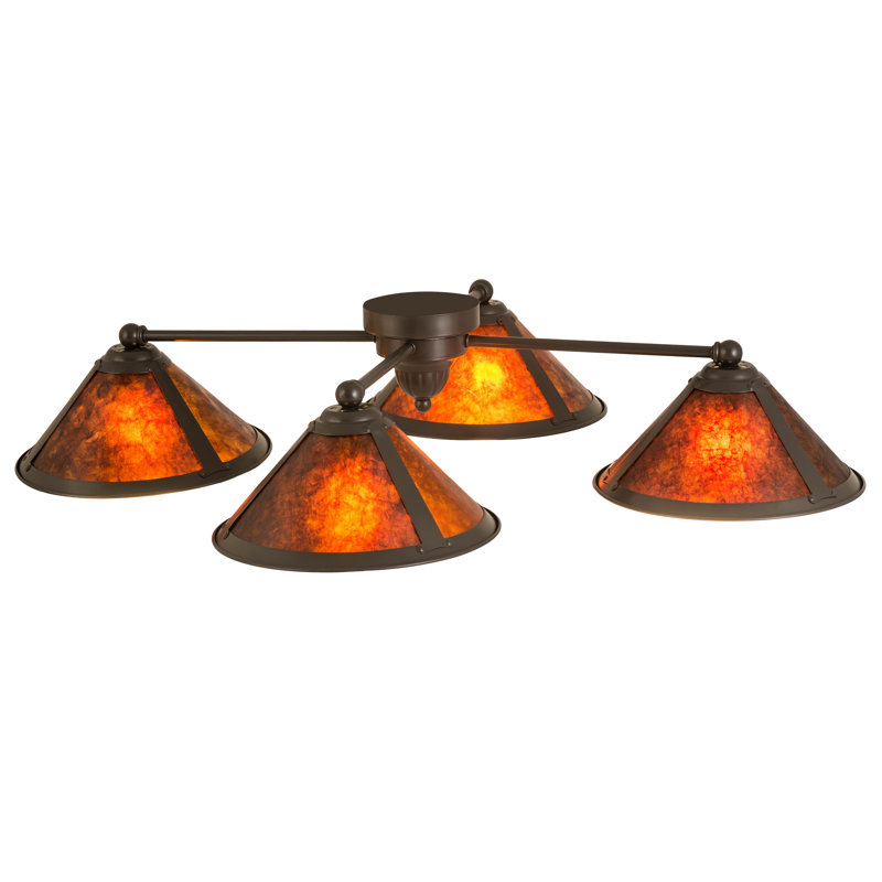 Plafonnier semi-encastré 36 po 4 lumières Talfren