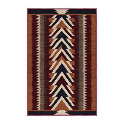 Washable Navajo Chevron Southwestern Area Rug