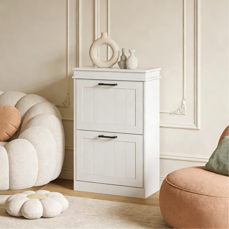 Rangement de style nordique, armoire de rangement pour chaussures mince
