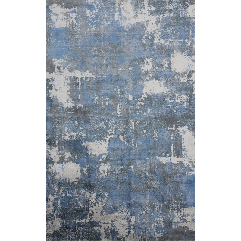 Tapis bleu 7 x 10