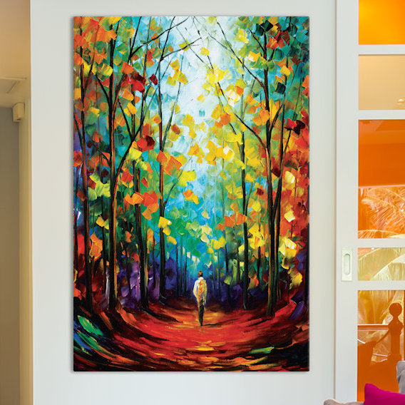«Morning Mood», reproduction d'art sur toile tendue, H 12 po x l 8 po x P 0,75 po