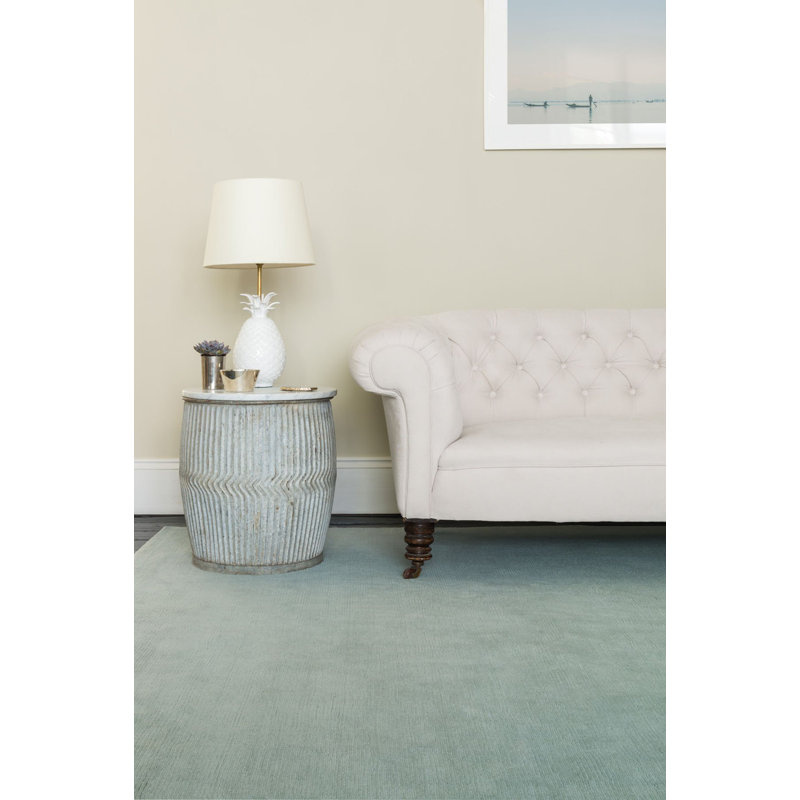 Farrow & Ball Plain Wool Lots Blue Area Rug, Rectangle 12' x 16'