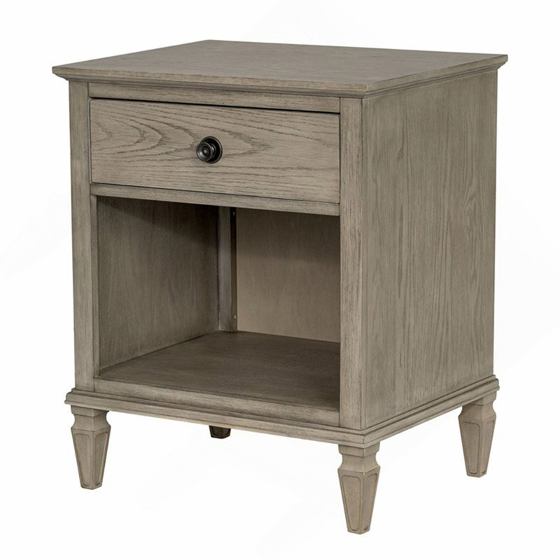 Table de chevet gris récupéré