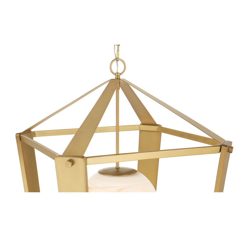 1 LIGHT PENDANT, 29" H X 20.5" W