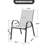 Patio 4-piece PVC-coated polyester Dining Chairs With Armrests And Stackable Design-498076074