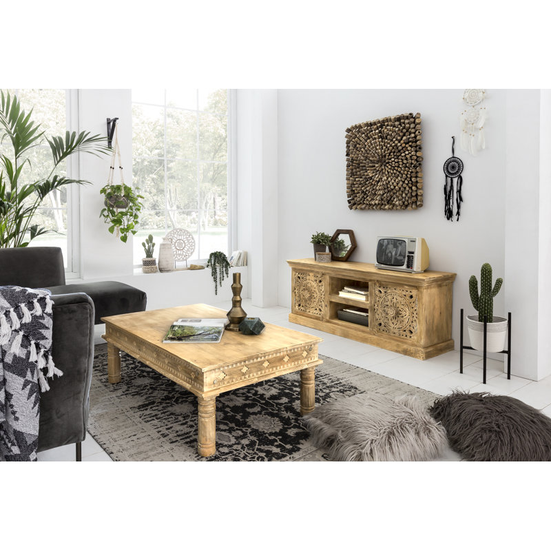 Francisque Solid Wood Four Leg Coffee Table