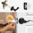 Privacy Door Lever with Round Rosette Keyless Lock-43663574