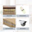 Lit simple escamotable en bois avec station de charge, tiroirs de rangement, pour petits espaces, en beige-1235260784