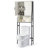 Trijal 69'' H Metal and Wood Over the Toilet Storage-346359626