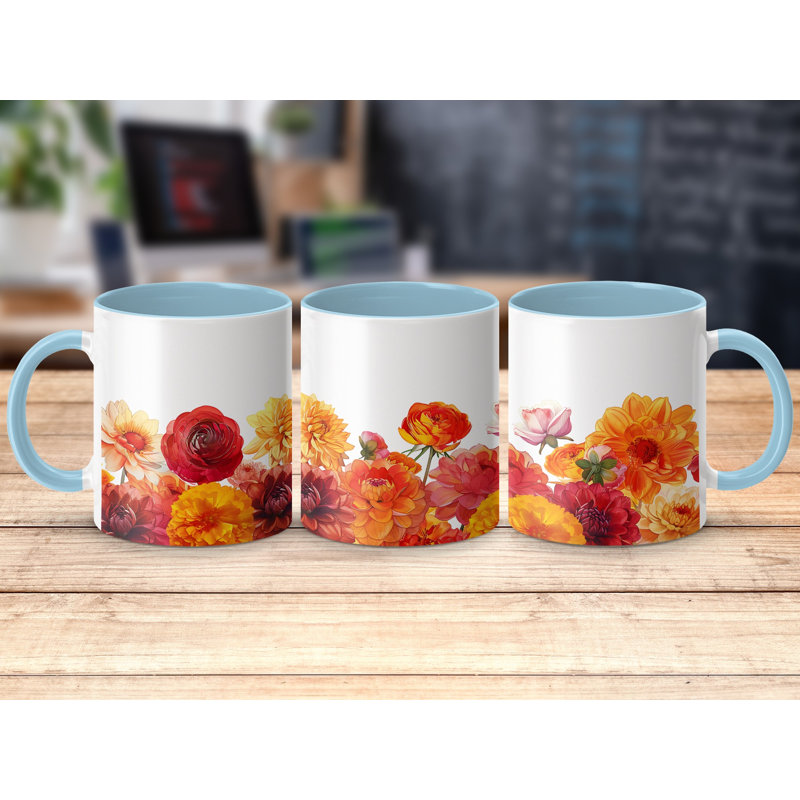 Ceramic Coffee Mug, Light Blue