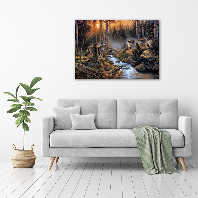 Pack Of Wolves - Wrapped Canvas Print