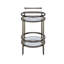 Chariot de service en verre transparent Lakelyn-165521260