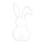 Cute Bunny Tail Neon Night Light For Easter