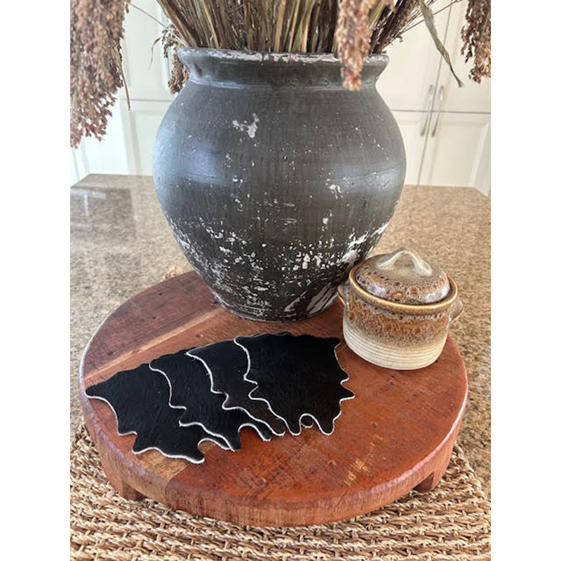 Real Cowhide Hand-Made Coasters