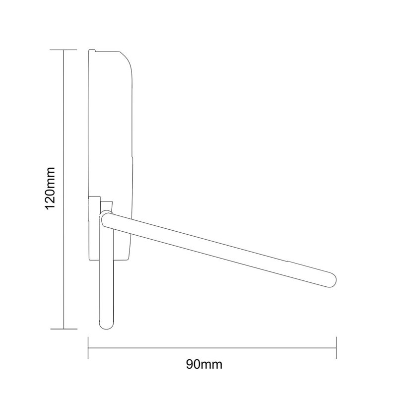 Abhinav Wall Mounted Toilet Paper Holder, Black