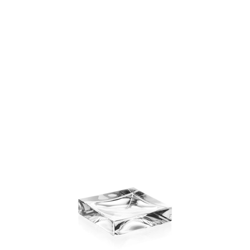 Boxy Soap Dish, Crystal