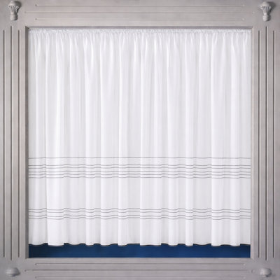 Floral Ruffled Cafe Curtain