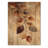 Brown Faded Sepia Leaves II - Leaves Wood Wall Art - On Natural Pine Wood-911068503