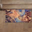 Motif floral avec tapis à poils doux, idéal pour une ambiance parfaite et une expérience confortable sous les pieds-812692800