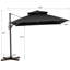 Gerken 116' Square Cantilever Umbrella, Weighted Base Does Not Include-1603812159-1557226375-1557226374