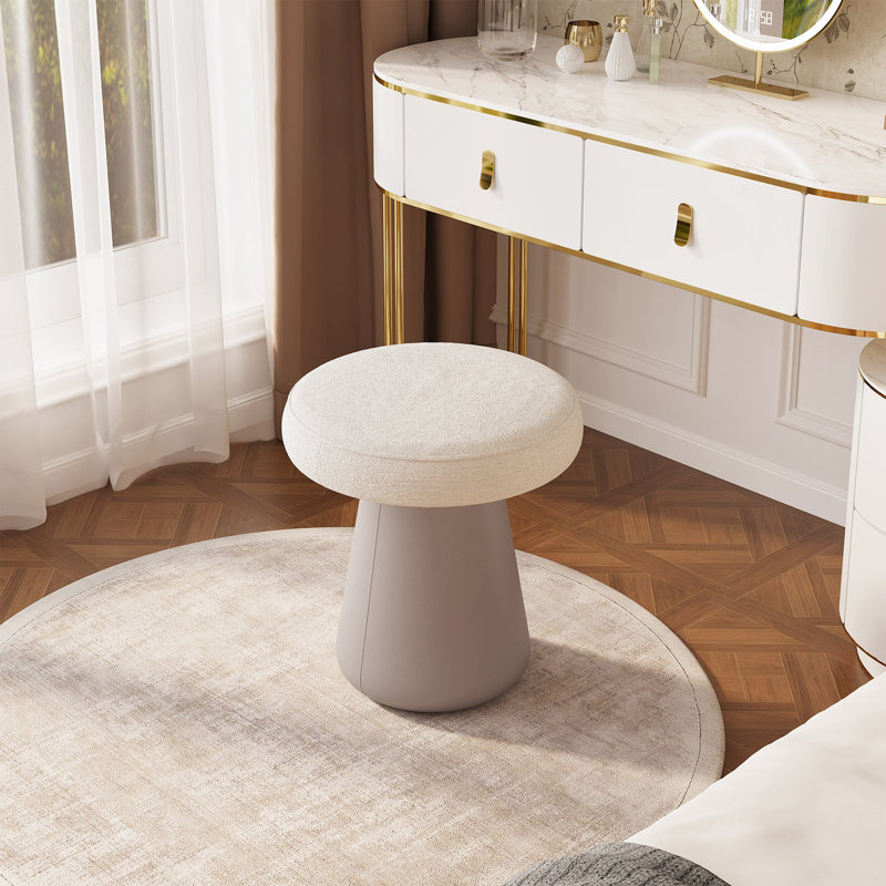 Vanity Stool Soft Cushion, Beige