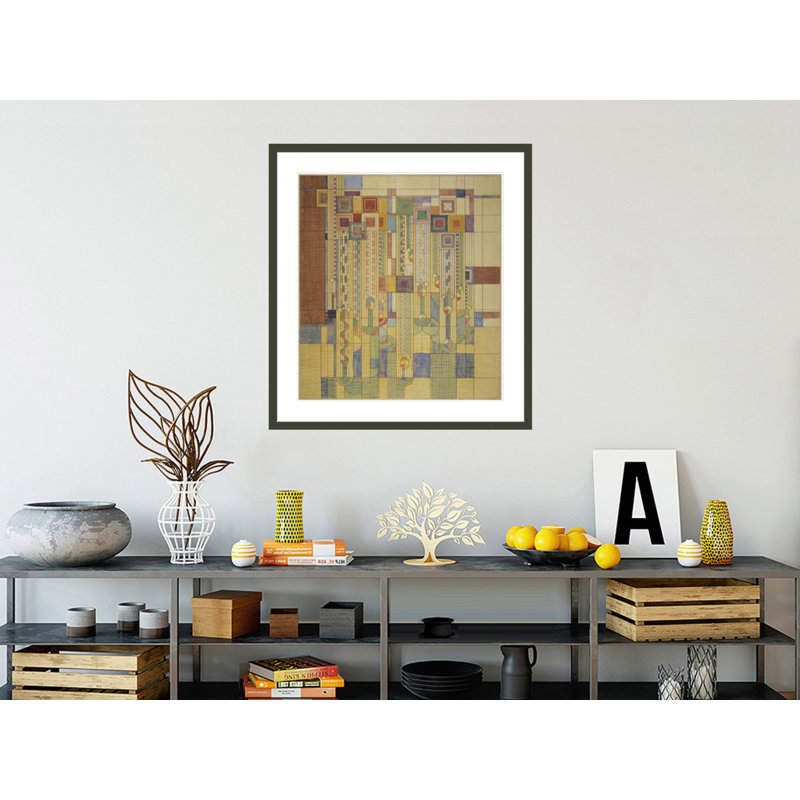 Saguaro Forms & amp; Fleurs de cactus. Couverture du magazine Liberty par Frank Lloyd Wright - reproduction giclée encadrée
