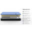 Matelas recouvert de glace bleue avec mousse de latex et ressorts 12 po