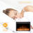 Abisia Black Electric Fireplace with 5120 BTU-1714252569