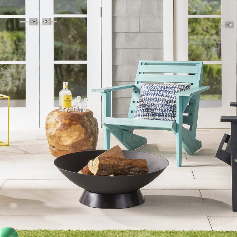 Ursa Acacia Outdoor Adirondack Chair, Beach House Blue