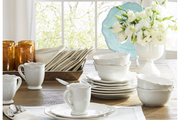 White plates and serveware
