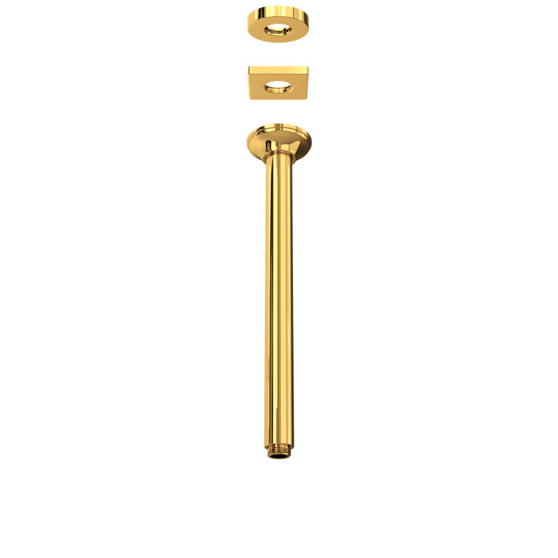 12 5/8" Ceiling Shower Arm, Italian Brass