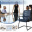 Ensemble de 8 chaises de réception de conférence avec support lombaire et base luge Inbox Zero Office