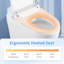 Toilette intelligente sans réservoir Alvantor, toilette bidet une pièce, chasse d'eau automatique moderne, siège chauffant, eau chaude et sèche, température réglable, télécommande blanche