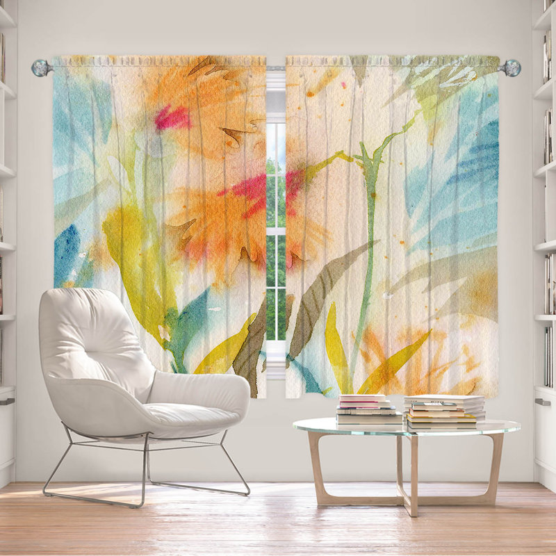 Paire de rideaux obscurcissant en polyester Ellowyn, L 56 po x L 78 po