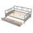 Full Size Daybed Wood Bed With Two Drawers-950499287-950499280