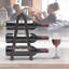 Alenis 6 Bottle Tabletop Wine Bottle Rack in Brown