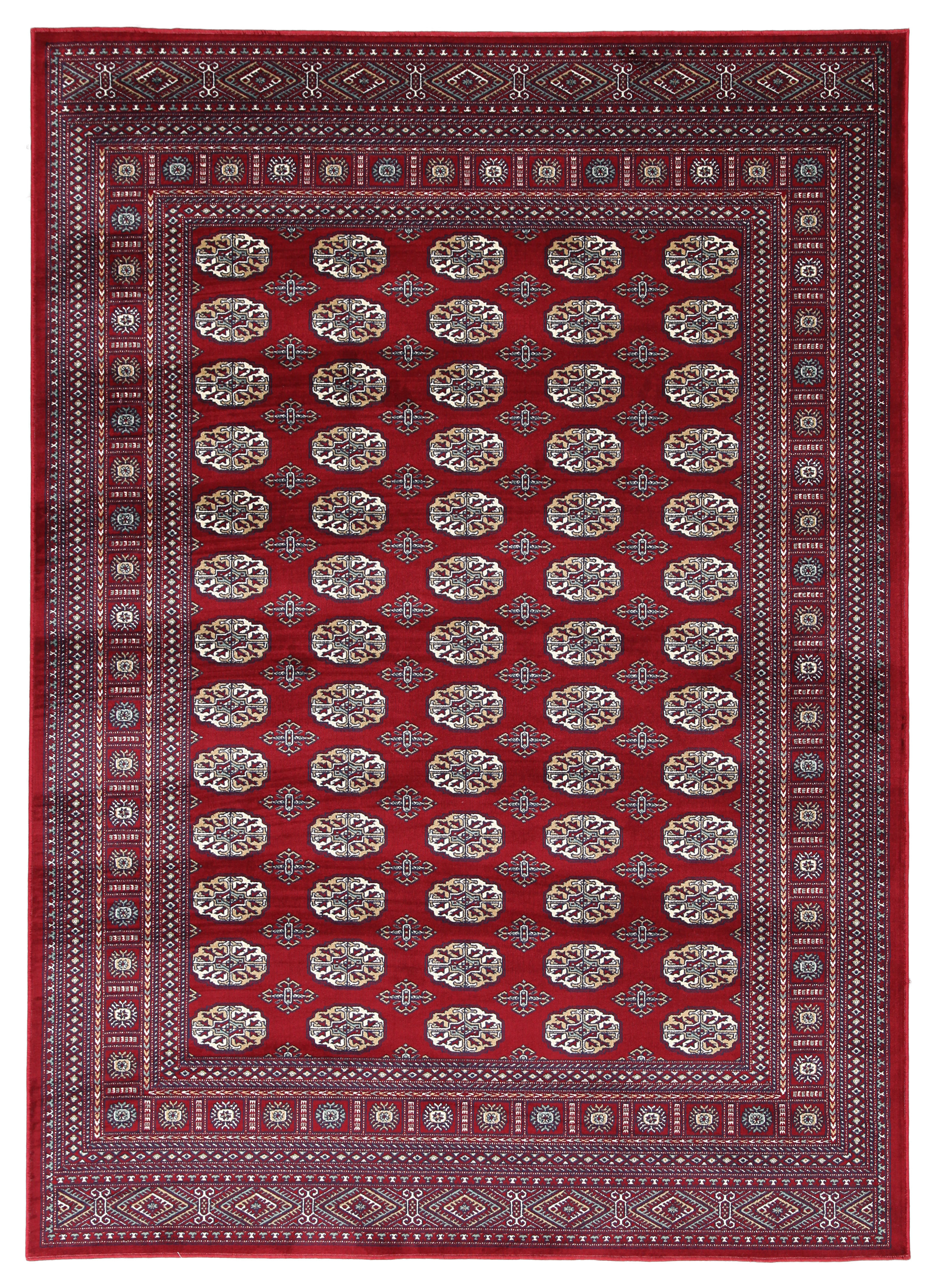 Langley Street Kaden Bizantine Bukara Machine Woven Red Rug | Wayfair.co.uk