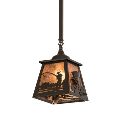 Luminaire suspendu géométrique 1 lumières lanterne Eustice
