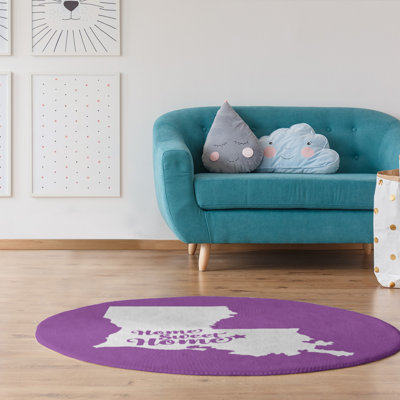 Tapis en poly-chenille rouge baton home