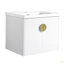 Meuble-lavabo à fermeture en douceur 24 po avec lavabo, pour petite salle de bain (emballage KD)-126528771