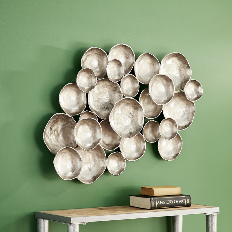 Décoration murale en métal, Argent