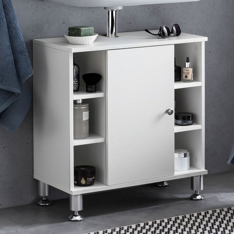 Korando 152.4cm Single Bathroom Vanity Base Only in White