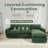 100" Modern Chenille Upholstered Sectional With Storage Ottoman-1045724516