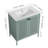 Iklakh 30" Steel Freestanding Bathroom Cabinet with Ceramic Sink Top-242785478