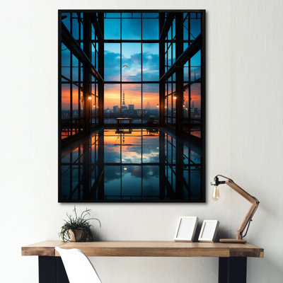 " Industrial Landscape Sapphire Sunrise I "