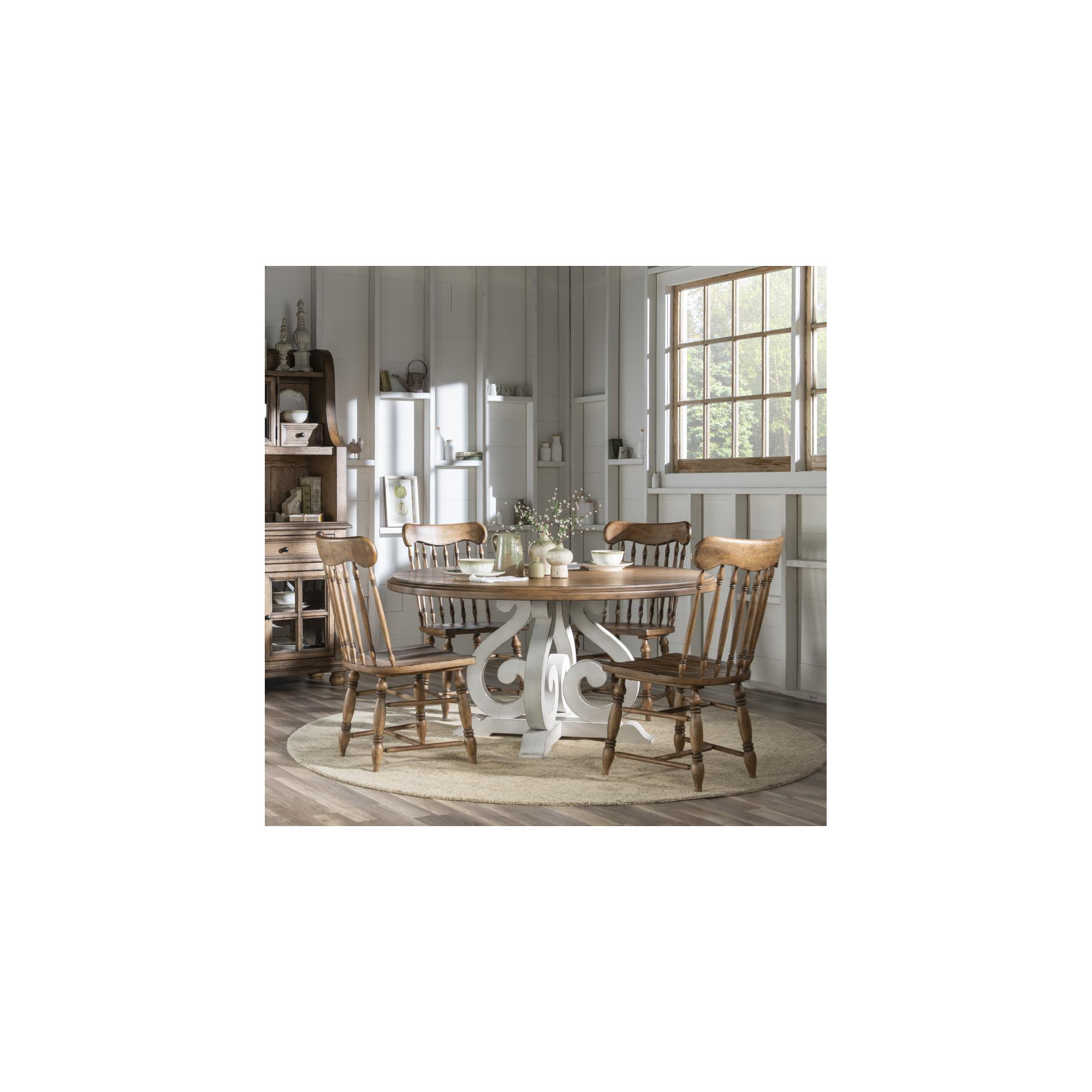 Country Living Side Chair, Brown