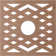 Chevron Wood Fretwork Pierced Ceiling Medallion