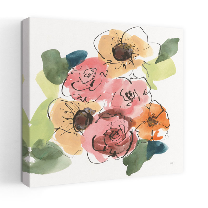 Bouquet tendance I, art floral contemporain, H 48 po x l 48 po