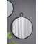 Miroir mural 24 po x 27 po avec cadre noir